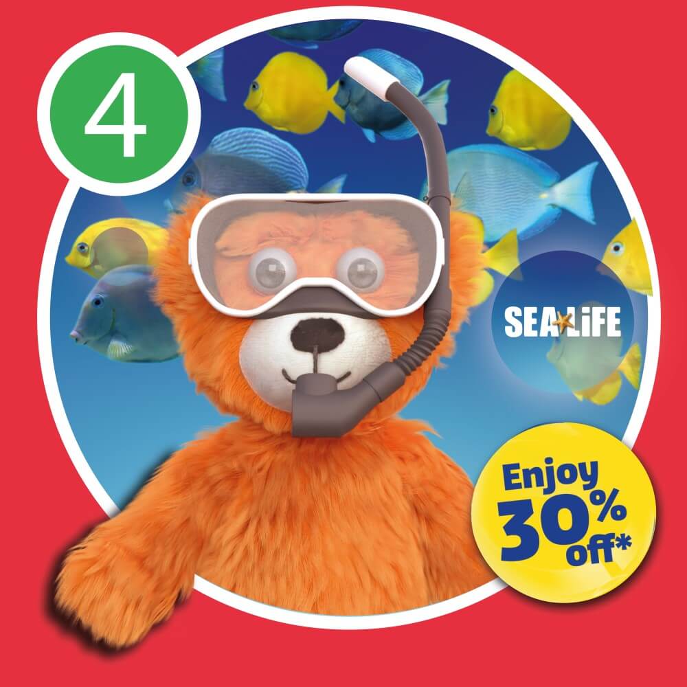 Step 4: SELECT A SEA LIFE AQUARIUM BELOW AND ENTER YOUR UNIQUE CODE FOR 30% OFF!